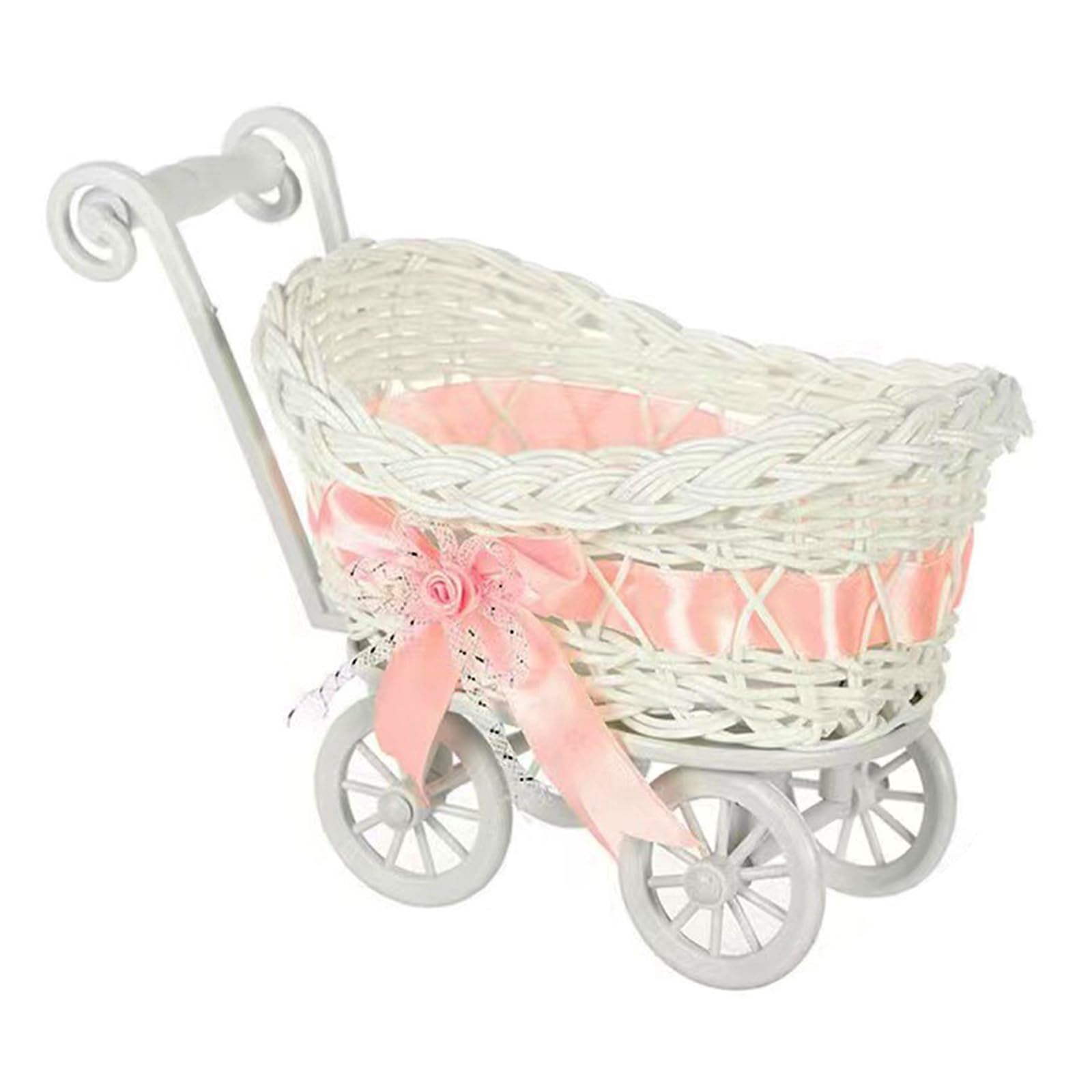 NVOQILIN Candy Holder Basket for Birthdays and Celebration Snacks Storage Container with Handle Decoration Candy Basket