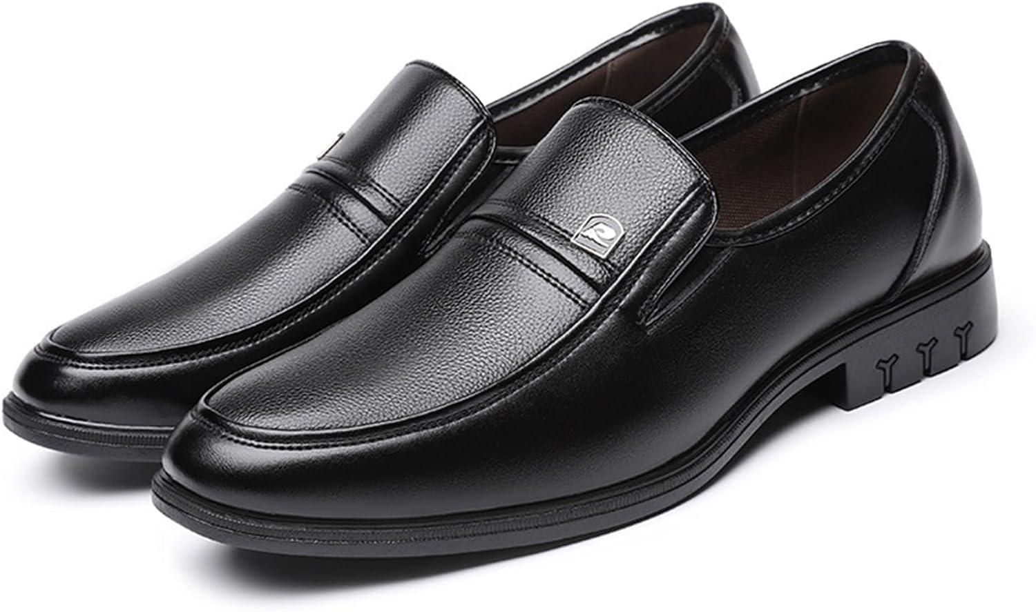 Dress Shoes for Men Men's Summer Genuine Leather Pointed Toe Shoes Breathable Soft Comfort for Warm Weather