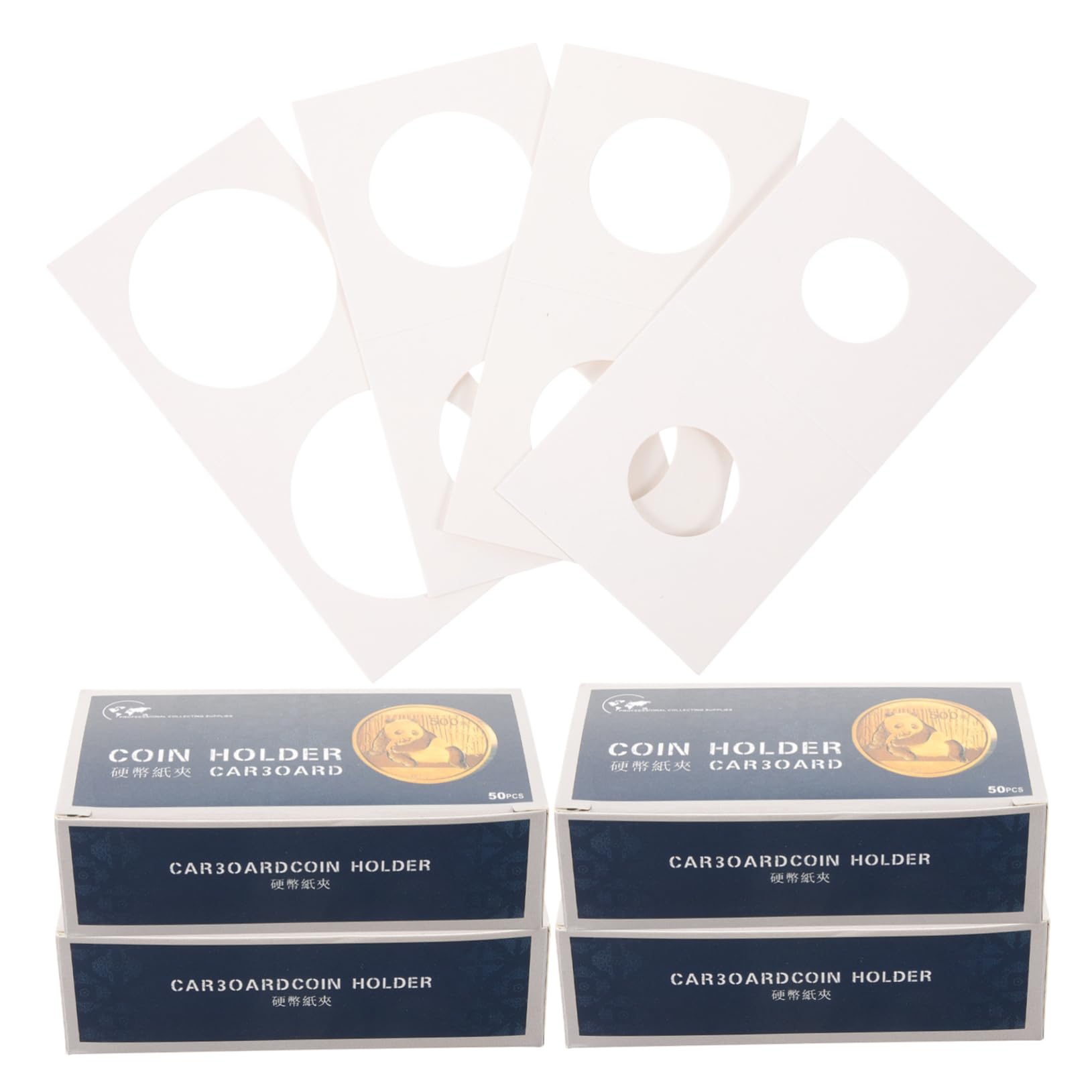 NUOBESTY 5 Sätze Für Sammler Kartenordnerseiten Klarer Halter Patch Münzen Aktenordner Zubehör Unterlegscheiben Dokumentenmappe Münzorganisator Professioneller Münzkoffer Papier 4 Boxen * 5
