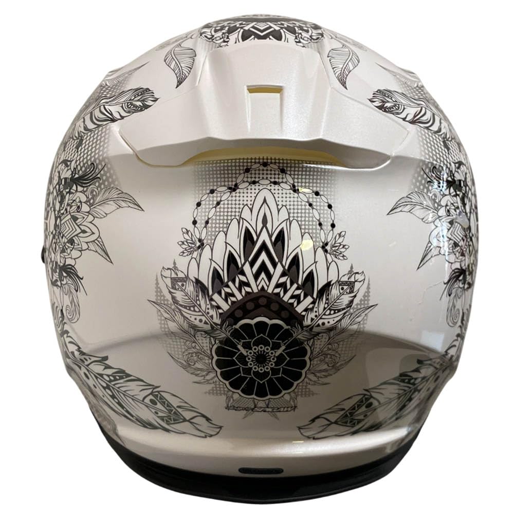 Scorpion Exo 491 Designed Dream Blanco Camaleón | Casco de Moto Integral con Visor Solar | Unisex Hombre y Mujer Homologado ECE 22.06