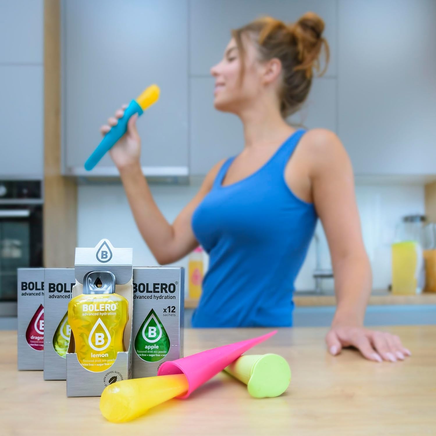 Bolero ALOE VERA MIX 24x9g | Saftpulver ohne Zucker, gesüßt mit Stevia + Vitamin C | geeignet für Kinder, Sportler und Diabetiker | glutenfrei und veganfreundlich