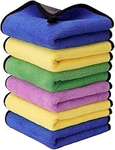 TheBought Microfiber Ultrasoft, Large, Thick and Quick Drying Car Microfiber Cleaning Towel Polishing Waxing Auto Detailing Towel Cloth,3 Pcs 400 GSM - 40 by 40 Cm