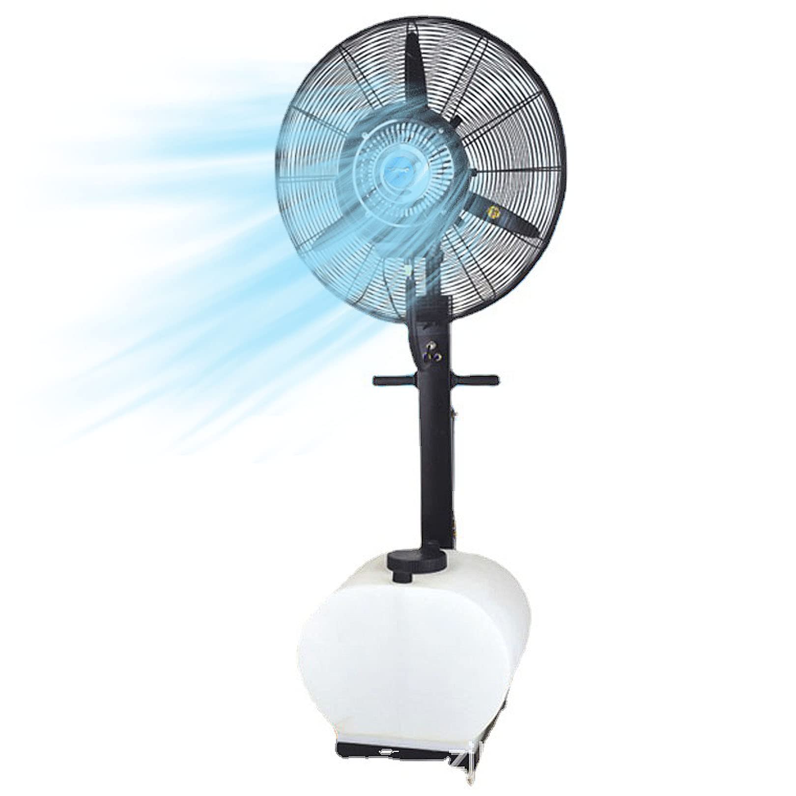 AYCDL Oscillating Misting Pedestal Fan, Misting Fans for Outdoor, Outside Restaurant, Garage, Gym, Workshop Cooling Fan, 3 Speeds,81cm/31.9in