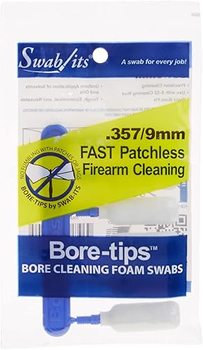 Miniatura 2 de Puntas de limpieza de pistolas .357cal/.38cal/.380cal/0.354 in por Swab-its®: Hisopos de limpieza de barril