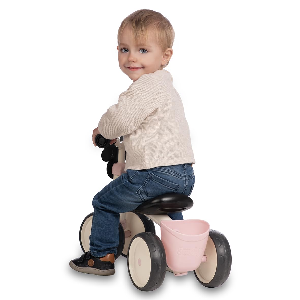 Smoby Minnie Mouse Ride-On Auto - Loophulpmiddel Met Stuur En Opbergvak Vanaf 10 Maanden