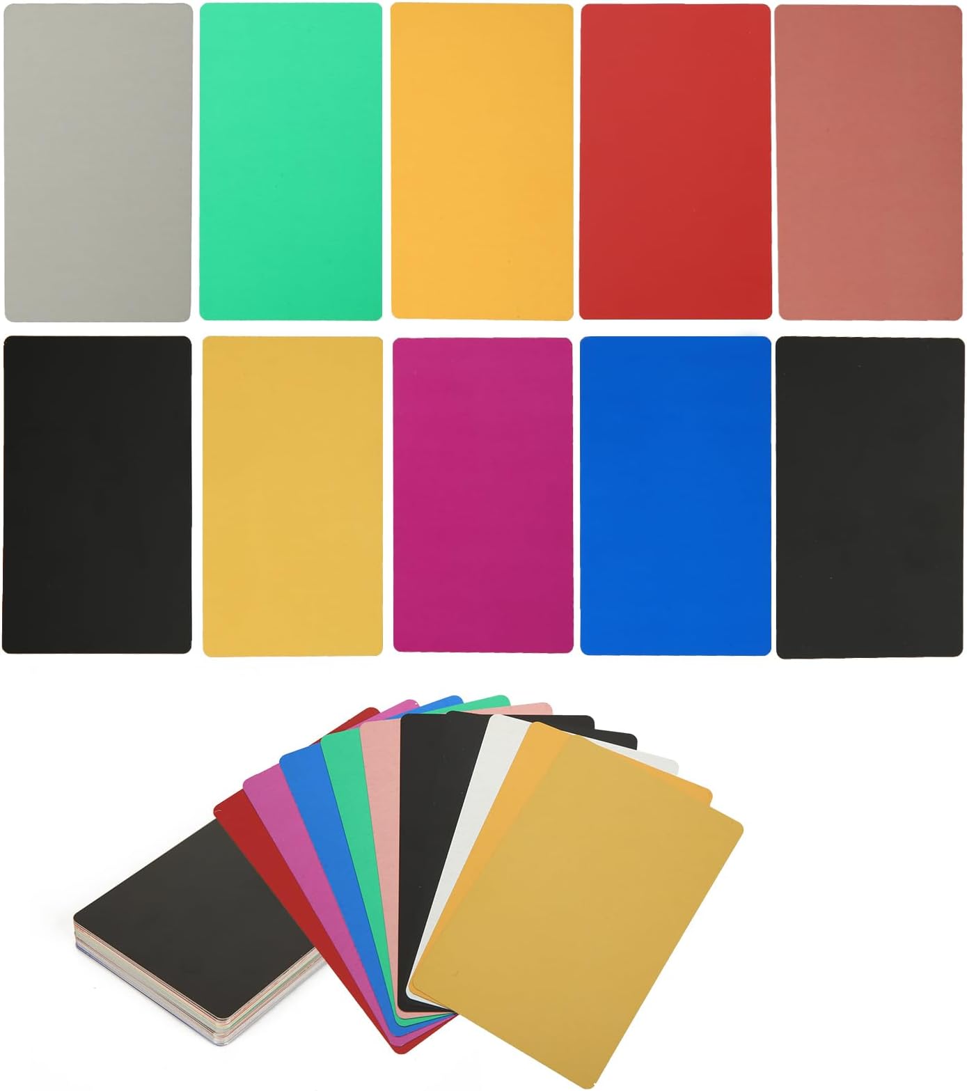 Tandefio 1000 Pcs Metal Business Card Blanks Bulk