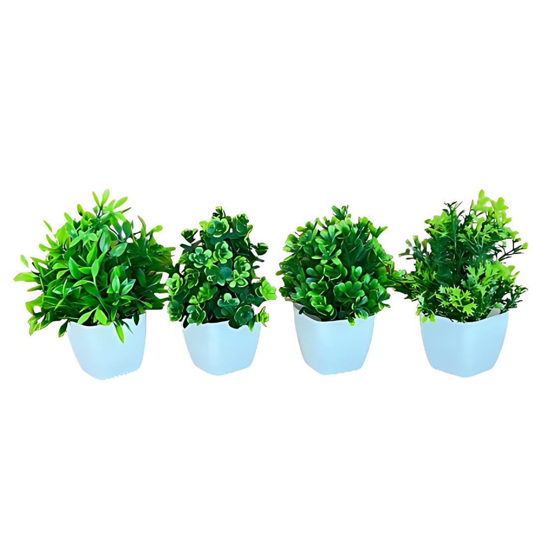4 Set of Artificial Potted Plant | Miniature | Small Flux Plant for Home/Office Decoration (Green, 4) (B0D8QBJDXG) Amazon Price History, Amazon Price Tracker