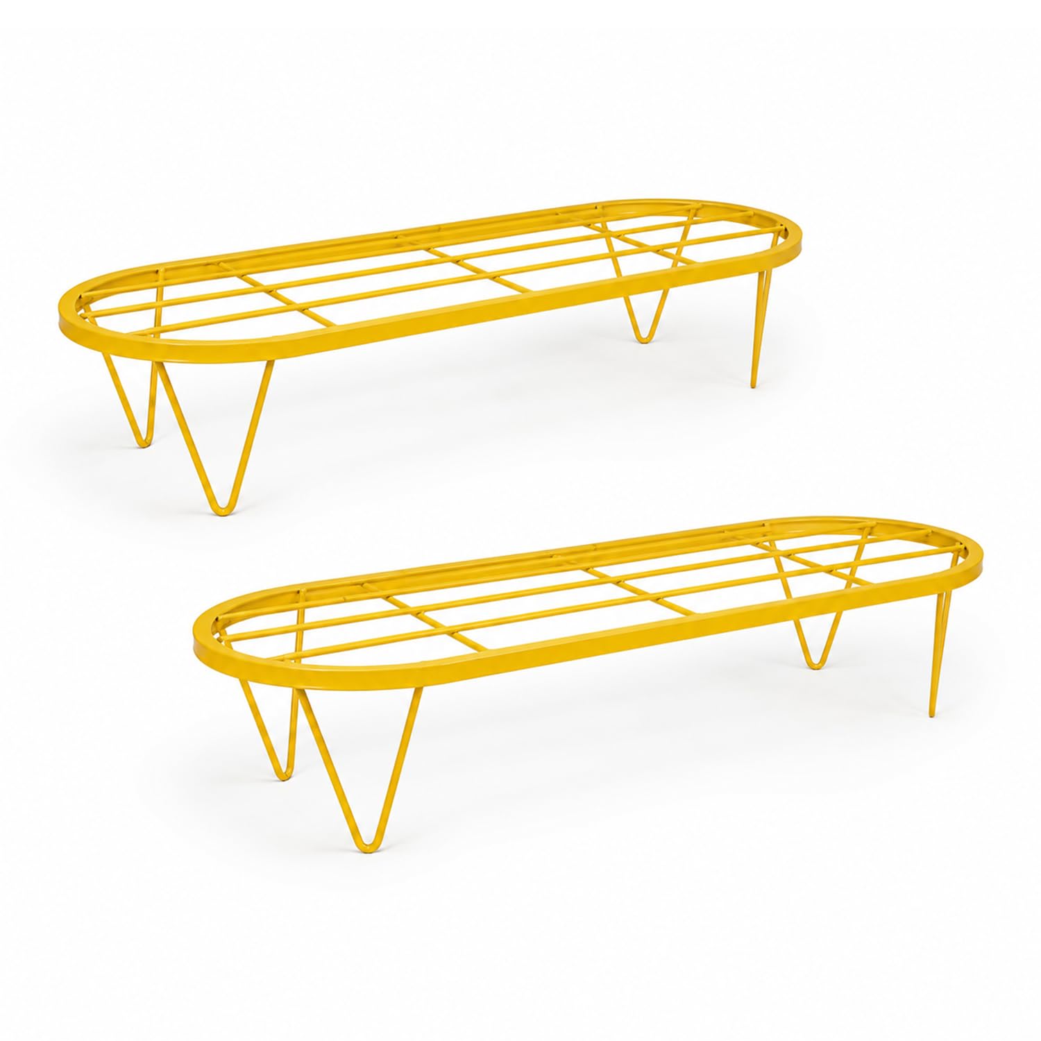 BonKaso Metal Plant Stands - 4 Pack, Outdoor & Indoor -11