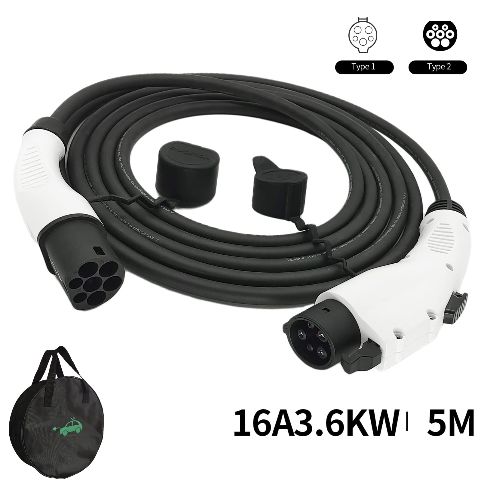Buy K.H.O.N.S. EV/Electric Vehicle Charging Cable 16Amp Type 2 to Type