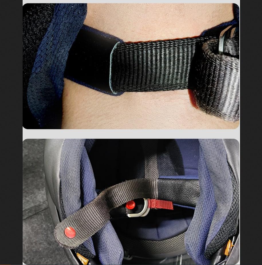 Amazon | バイクヘルメットバイザーシートベルトパーツチークパッド