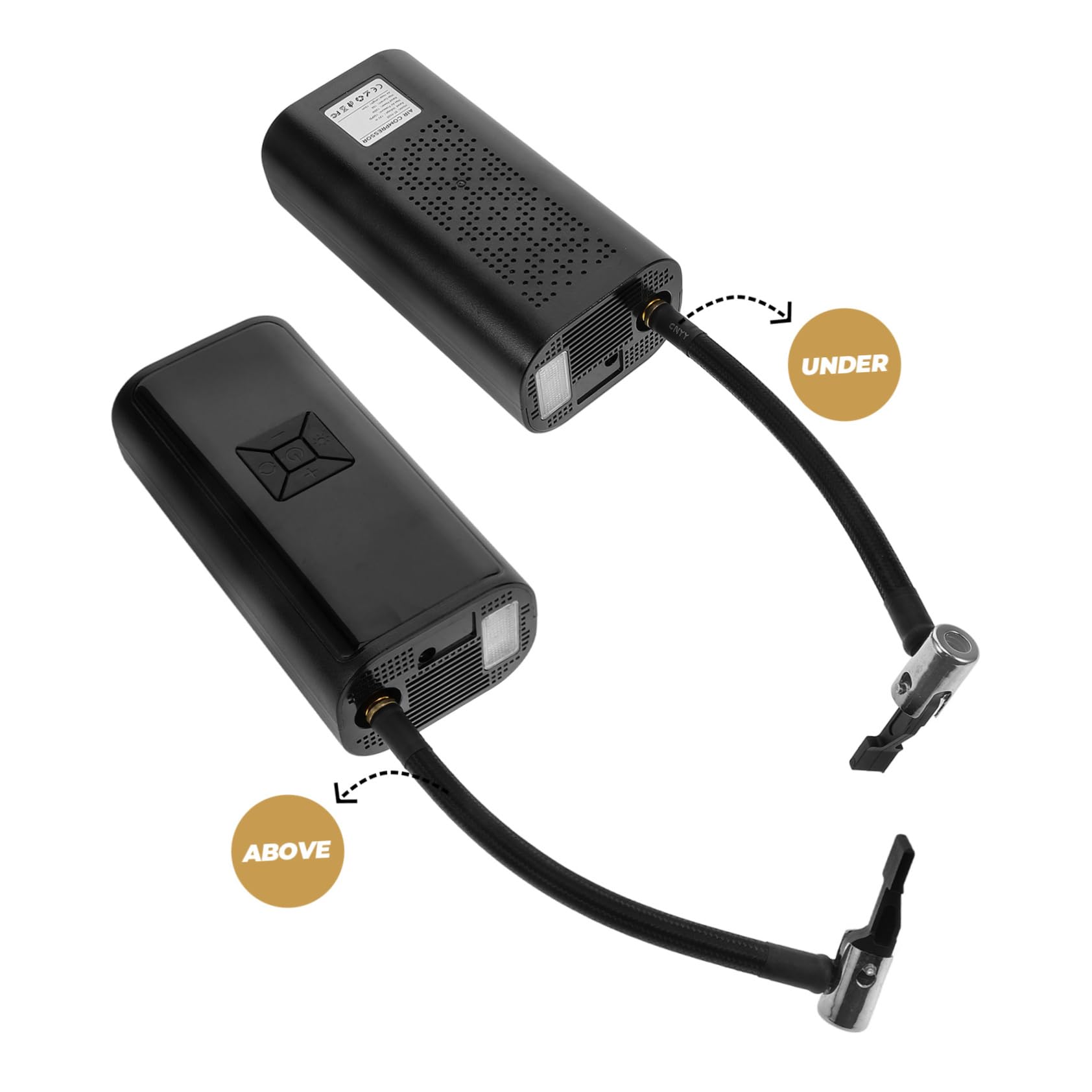 Cabilock Inflador De Neumáticos Portátil Bomba Eléctrica para Coche Bicicleta Inflables Rápido y Práctico Uso Casa Coche o Inflables
