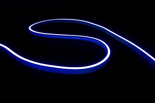 Miniatura 1 de Eclipse - Tira de luz LED neón flexible de 16.4 ft (16.4 pies) (azulblanco), cortada a longitud, 60-0513-5000