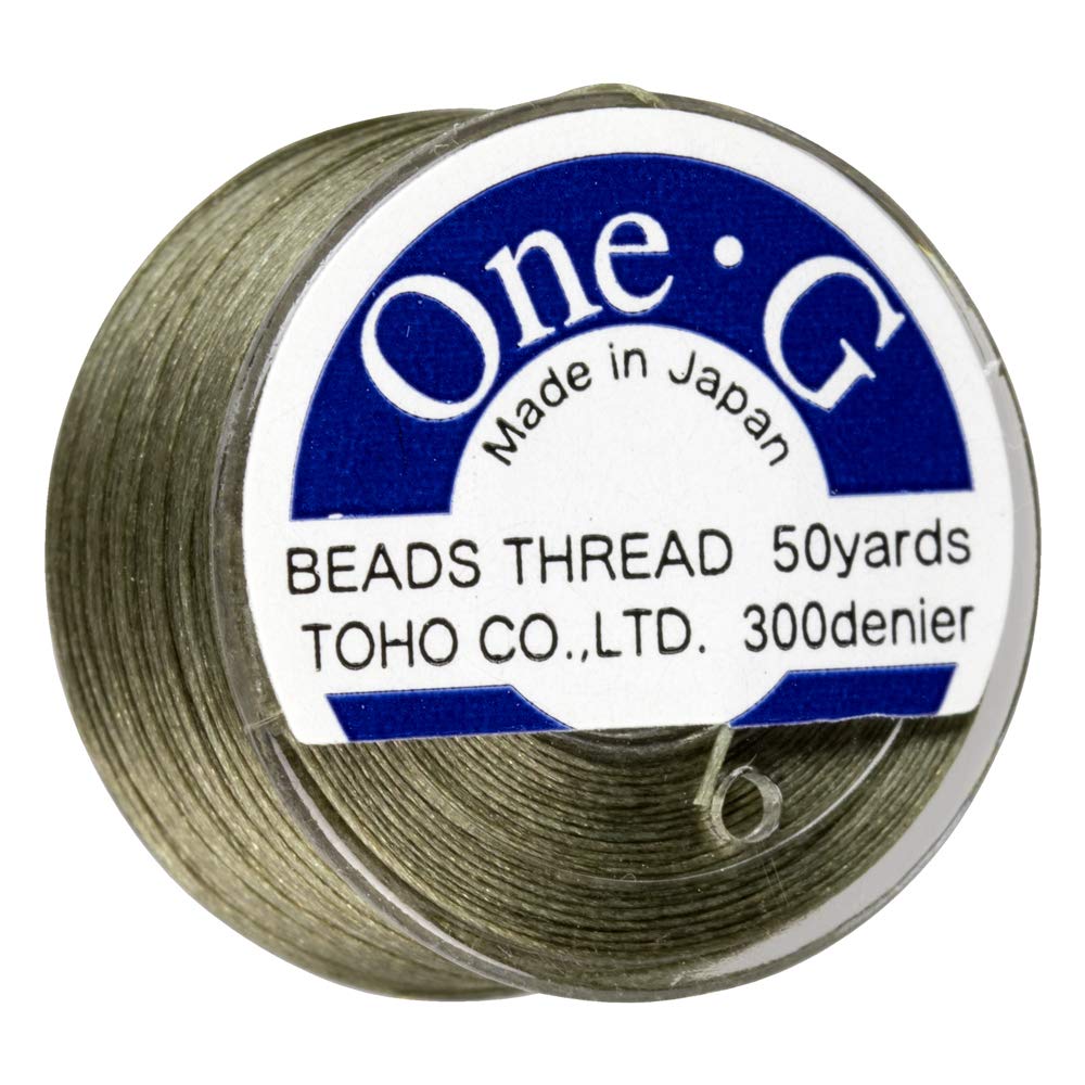 One-G Beading Thread, 50 Yard Bobbin (Light Khaki)