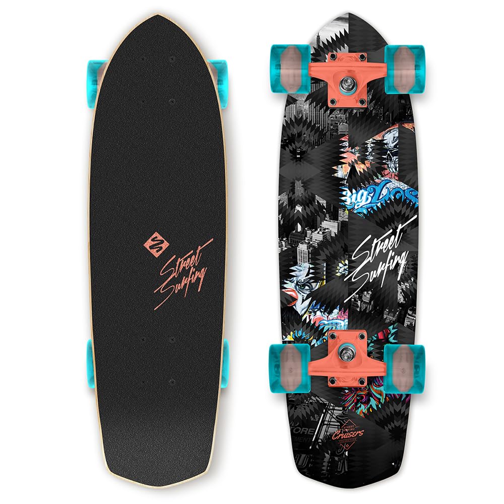 Street Surfing Kicktail 28´ Urban Lover Cruiser Skateboard One Size