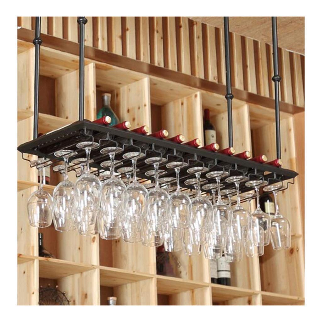 Amazon｜ヨーロピアンスタイルの逆さまのワイングラスホルダー、鉄製の