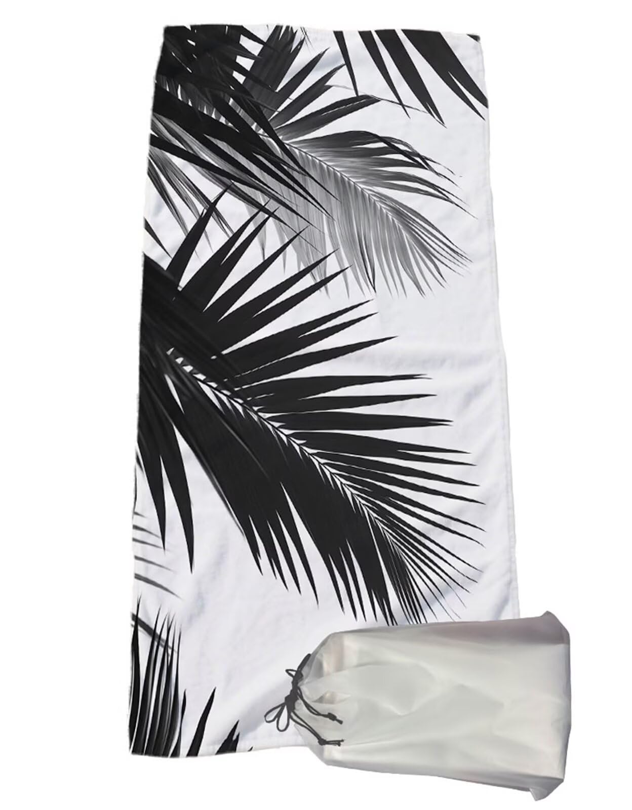 Ręcznik kąpielowy z mikrofibry biały ręcznik plażowy liść ręcznik plażowy dla dzieci ręcznik plażowy 100 x 180 cm ręcznik kąpielowy plaża lekki chłonny ręcznik plażowy szybkoschnący ręcznik podróżny