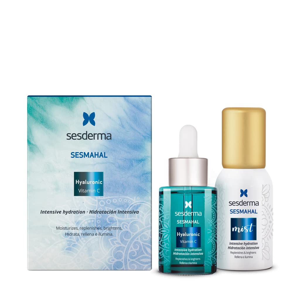 SesdermaSESMAHAL Hyaluronic Liposomal Serum 1.0 fl oz + Mist 1.0 fl oz | Ultra Hydrating Kit | Vitamin C
