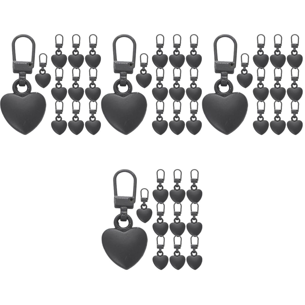 ARTIBETTER 1set Detachable Zipper Pull Tabs for Easy Replacement No Tools Needed for Backpacks Luggage Coats and Sportswear Practical Zipper Repair Accessories 12pcs