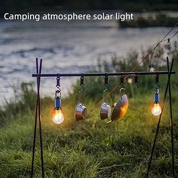 Amazon.com: Solar Rechargeable Hooked Camping Light - 2025