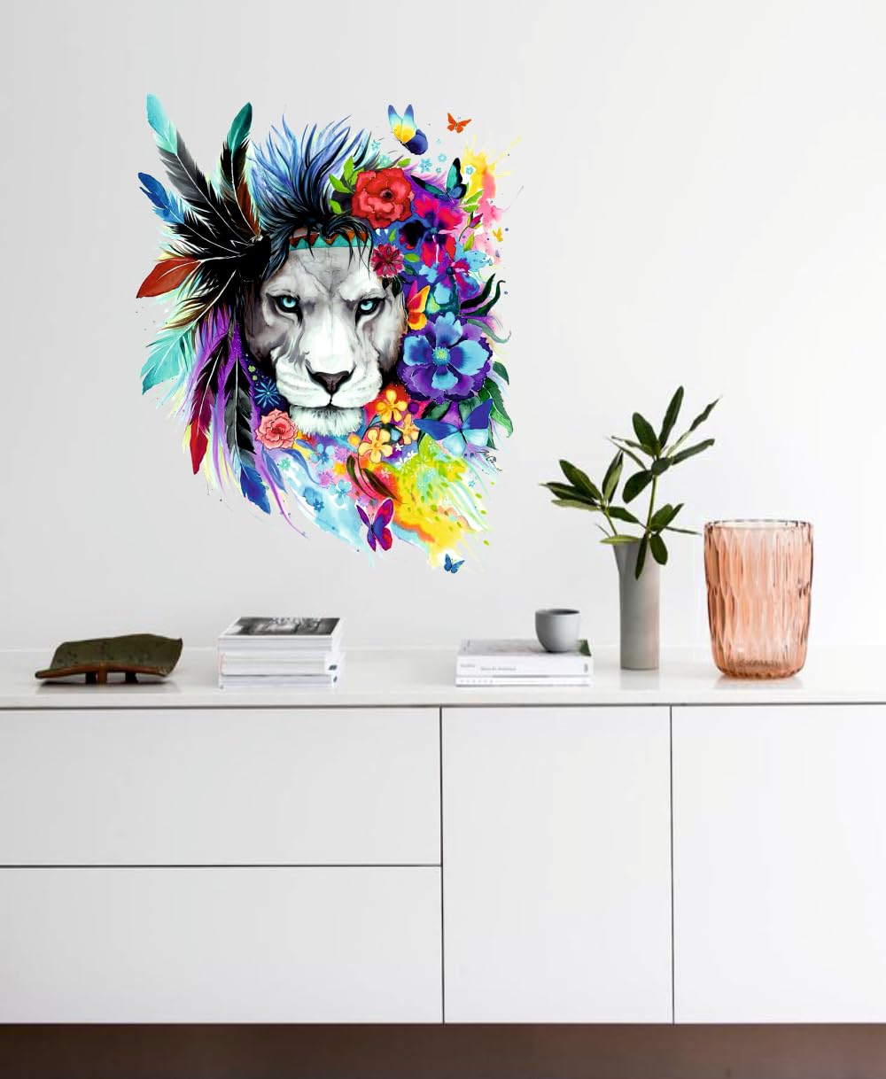 Decals Creation Front See 3D Lion Wall Sticker for Living Room/Bedroom/Office (Size - 37 Cm X 30Cm) (B0CT8TRNFK) Amazon Price History, Amazon Price Tracker