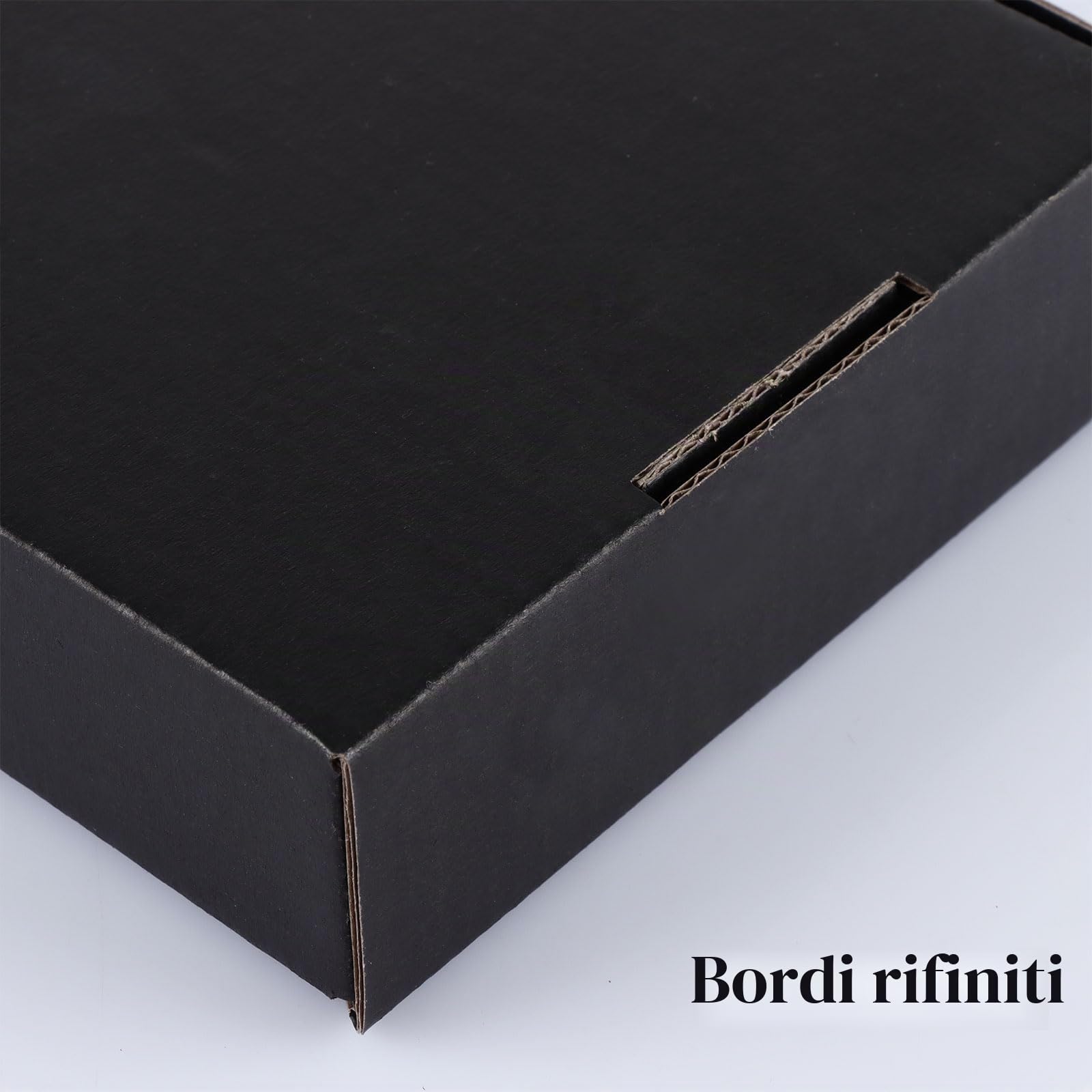 Confezione da 30 scatole per spedizioni nere, 200 x 140 x 40 mm, piccole scatole di cartone ondulato, scatole postali nere per imballaggio, spedizione, affari