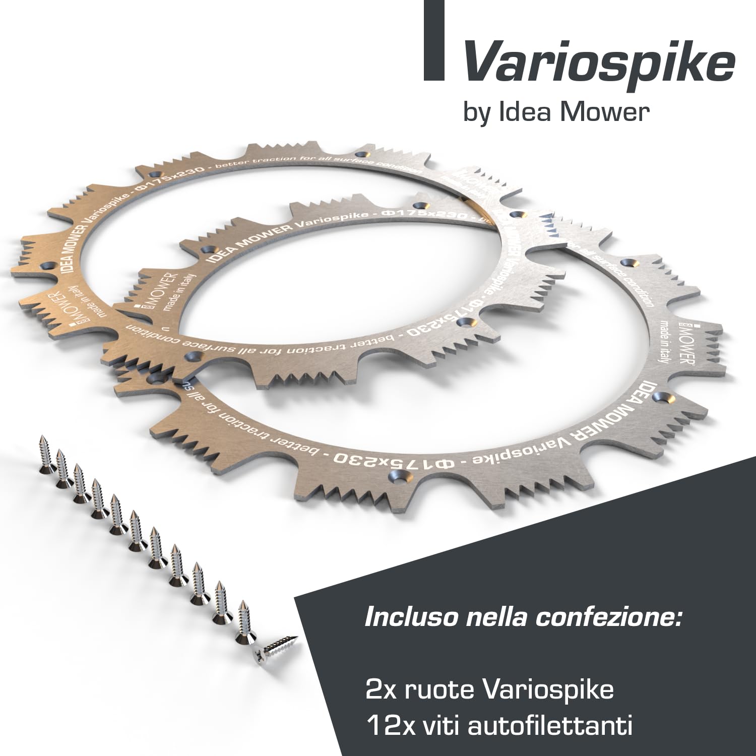 ruote dentate Variospike compatibile con Worx Landroid serie L & Vision