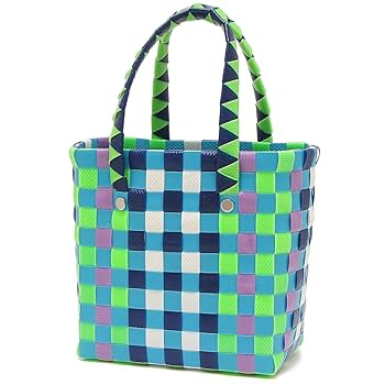 マルニ　カゴバッグ　ネイビー MARNI マルニ かごバッグ ピクニック ネイビー × ピンク Bランク