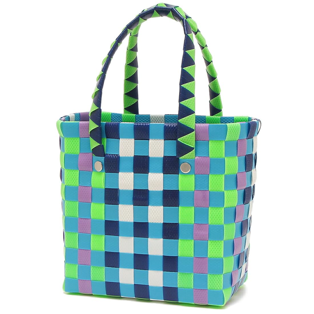 Amazon.co.jp: [マルニ]かごバッグ マルチカラー ウーブン マイクロ