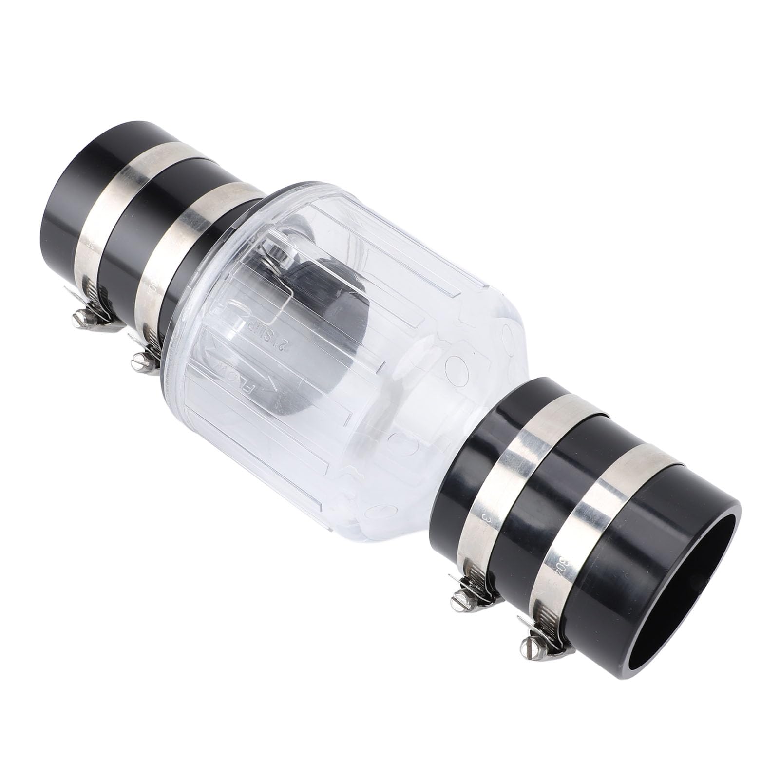 SILENT SEWAGE SUMP PUMP CHECK VALVE SPRING LOADED FLAPPER QUIET FOR EFFICIENT WATER MANAGEMENT ABS MATERIAL (Large)