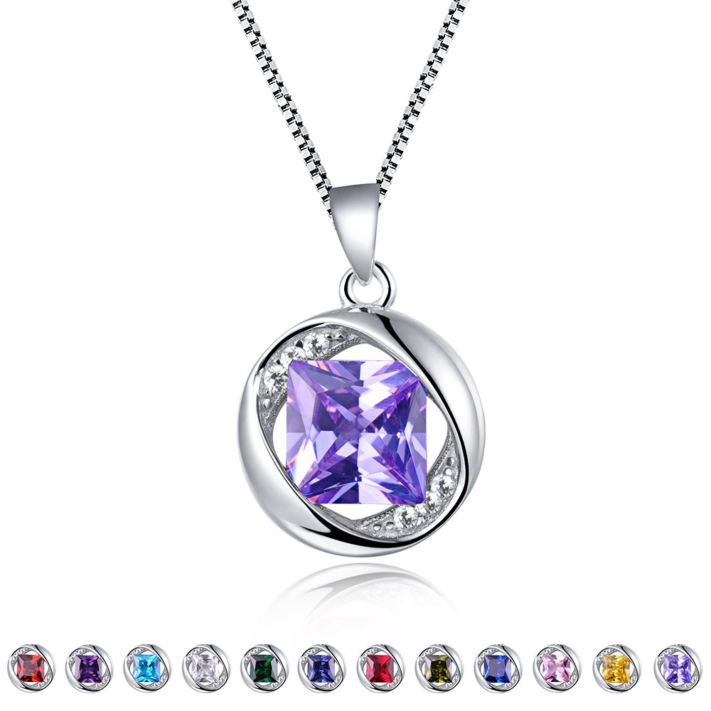 Aurora TearsJewellery Birthstone Necklace Earrings Bracelets 925 Sterling Silver Pendant Birth Stone gift for Girls and Women