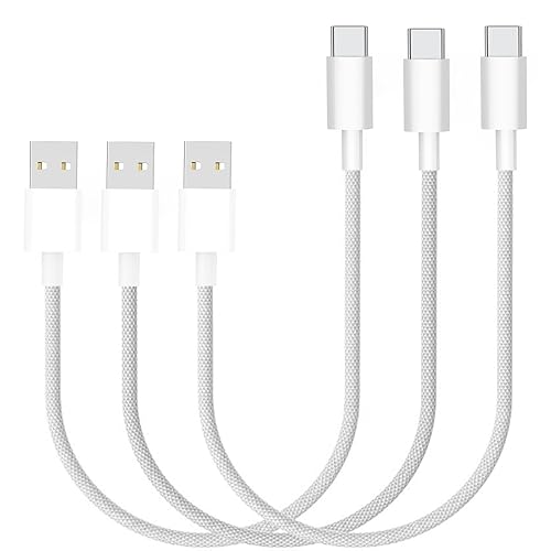 Miniatura 10 de Certificado Apple MFi Cable Carplay para iPhone 15 de carga rápida, paquete de 3 cables trenzados USB A a USB C de 6 pies y 60 W, sincronización de