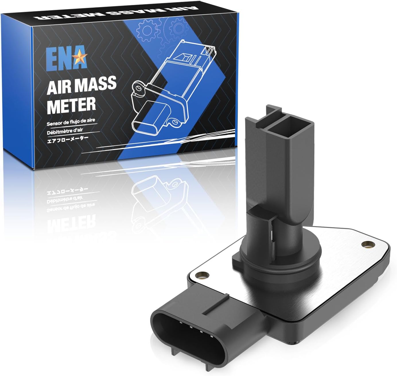 ENA Mass Air Flow Sensor Meter MAF Compatible with Chevy Malibu Colorado Classic GMC Canyon Hummer H3 Saturn Ion 2003-2008 Replacement for 74-50043 7450043 12579352 8650043 2131585 8125793520 2451177