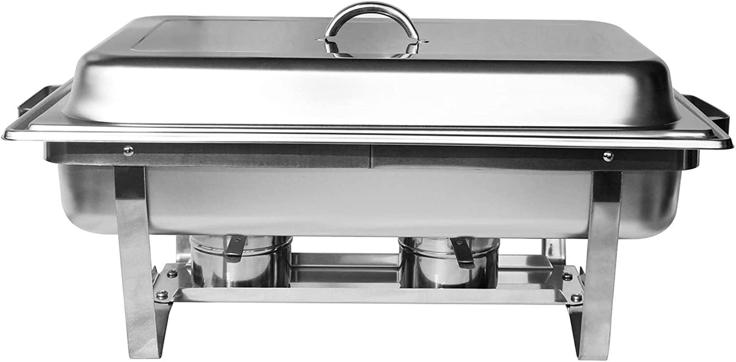 Chafing Dish, Scaldavivande in Acciaio Inox, Piatto da Buffet, Padella per Catering, Scaldavivande in Acciaio Inox, per Catering, Buffet, Vassoio Scaldavivande, Sala da P,