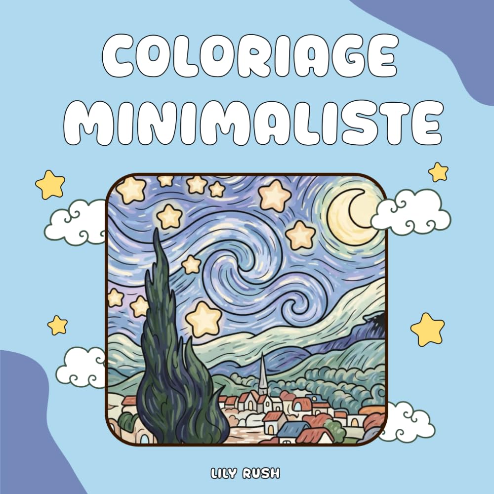 Coloriage minimaliste: Coloriage relaxant minimaliste avec des dessins simples et amusants pour tous les âges