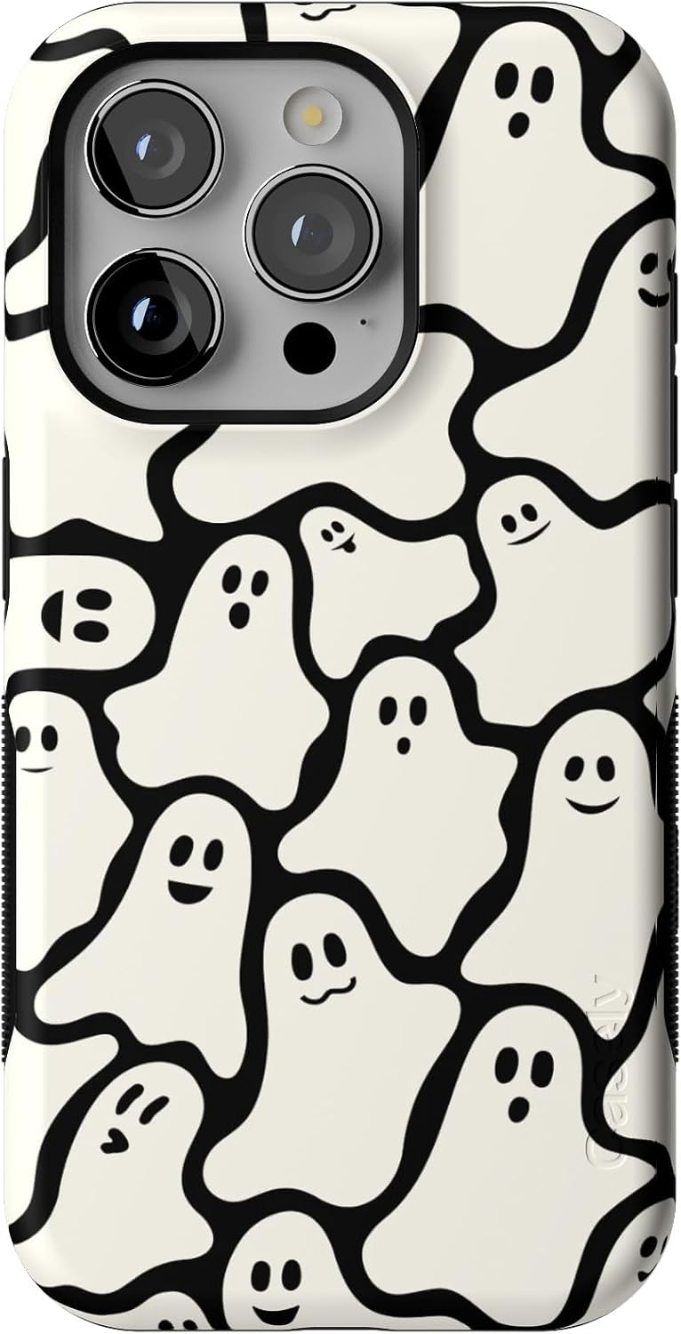 Casely iPhone 15 Pro Case | Don't Ghost Me | Halloween | Compatible with MagSafe | Bold Protective Design