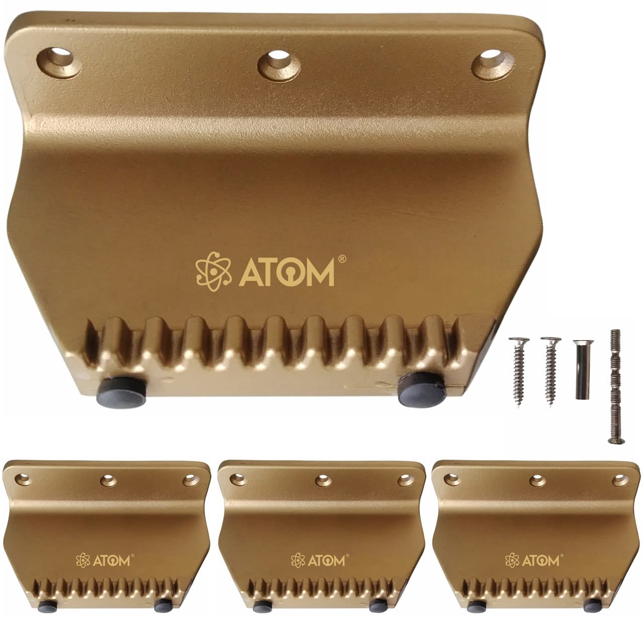 Atom Foot Operated Door Opener, AD Aluminium Door Pedal for Contactless Handsfree Safety Access, Step and Pull Strong Door Opener (Brown Color), Pack of 1 — Amazon image 20
