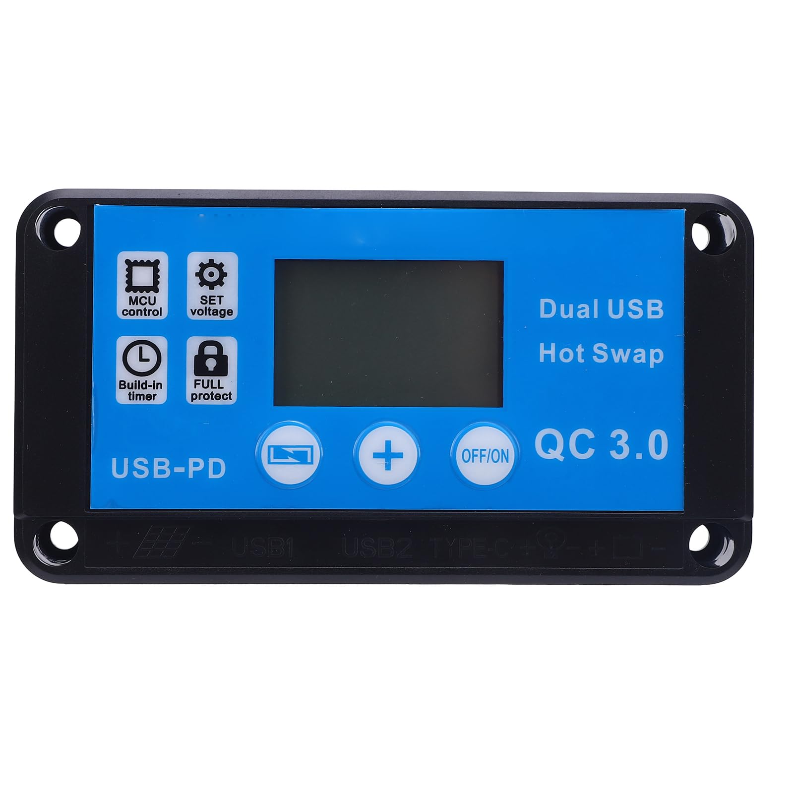 BRRNOO Panel Solar Monocristalino 100W con Cargador OBD, Ideal para Camping