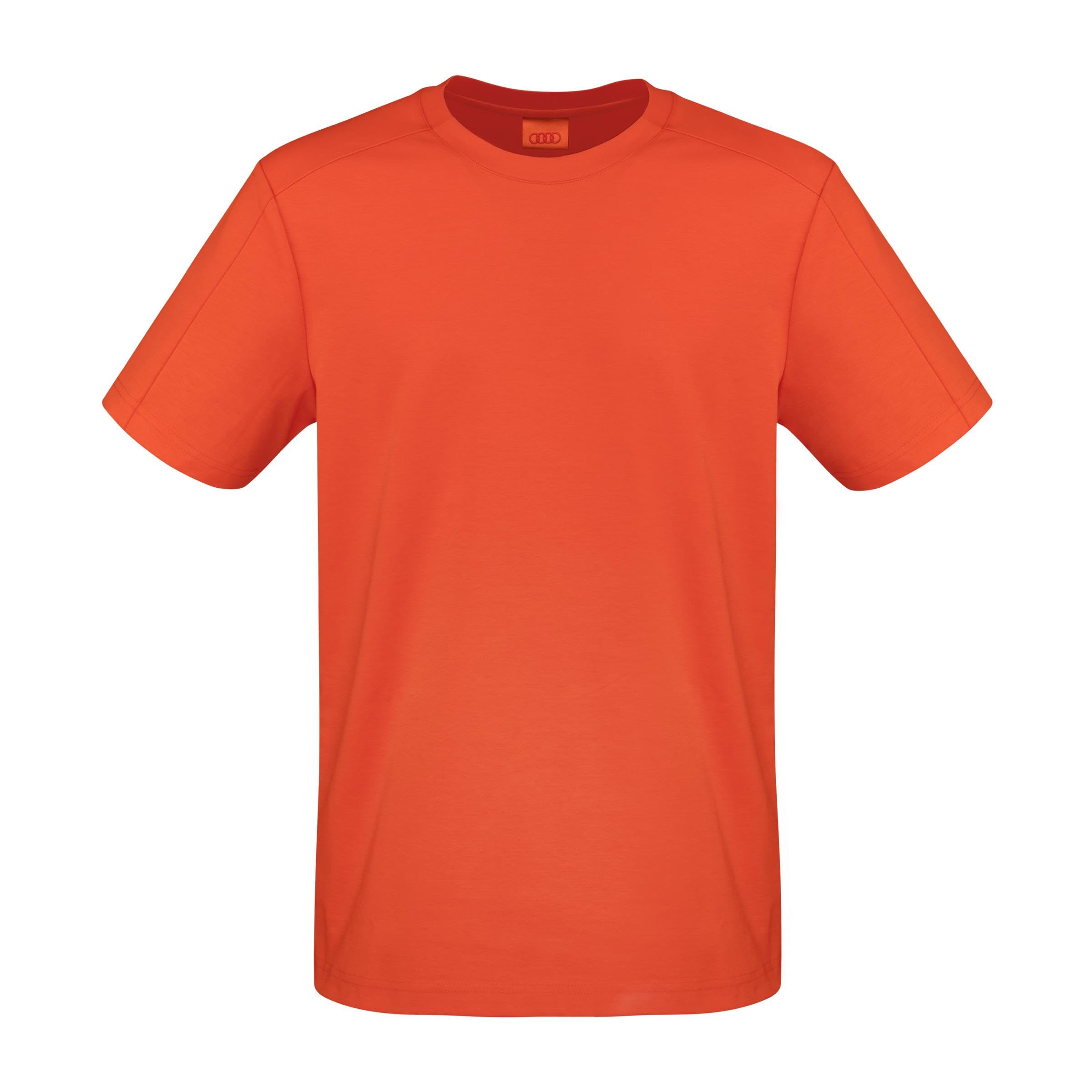 Audi Collection Audi T-Shirt, Herren, Orange Audi T-Shirt Homme Orange Sport Coton Bio Polyester Spandex Mélange XXL Homme (Lot de 1)