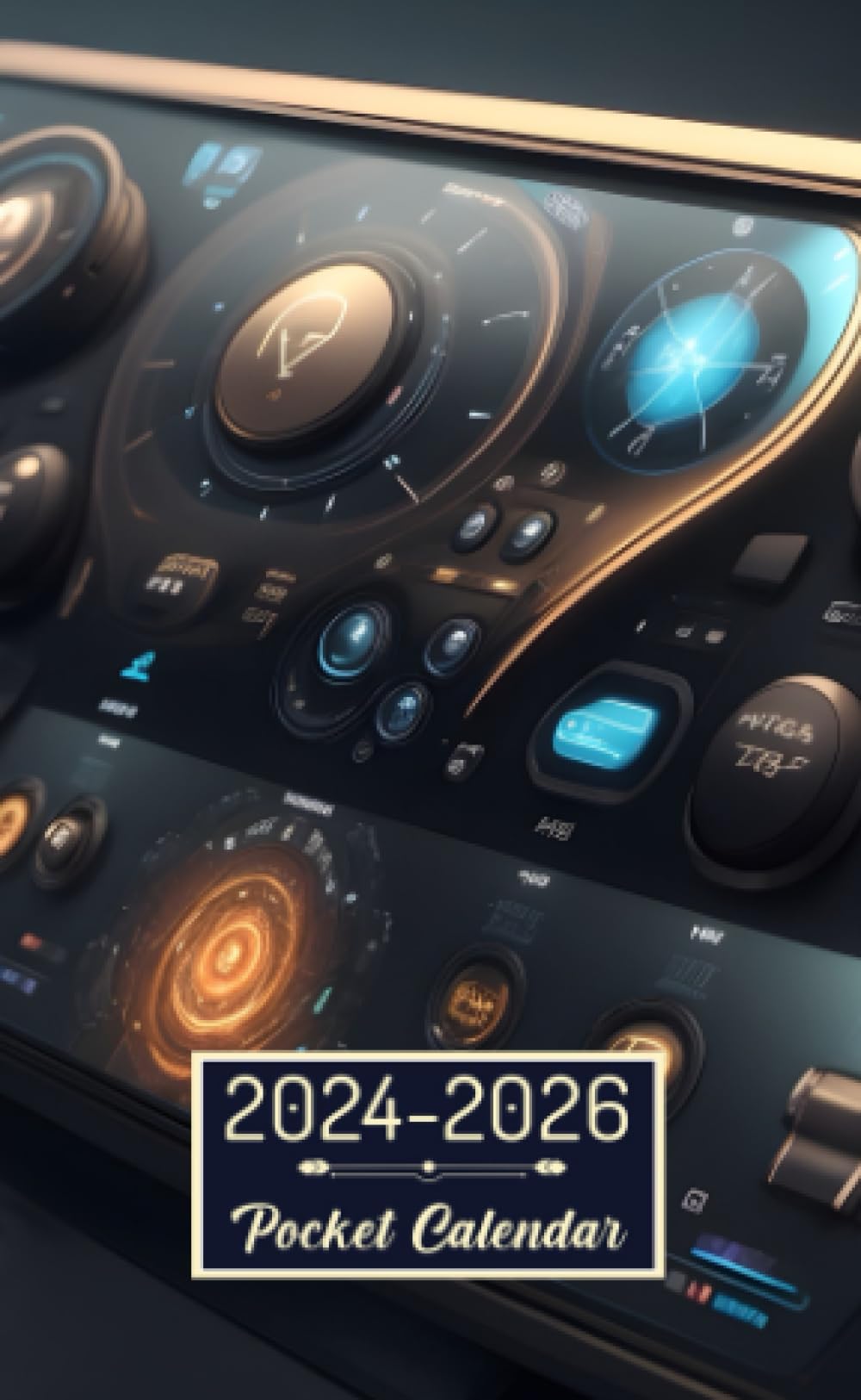 Pocket Calendar 2024-2026: Two-Year Monthly Planner for Purse , 36 Months from January 2024 to December 2026 | Hyper-realistic UI interface | Power of creation