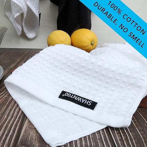 Miniatura 3 de Juego de 5 paños de cocina de 16 x 28 pulgadas, 100% algodón, súper suaves, absorbentes y de secado rápido, antiolor, cocina y limpieza, utensilios