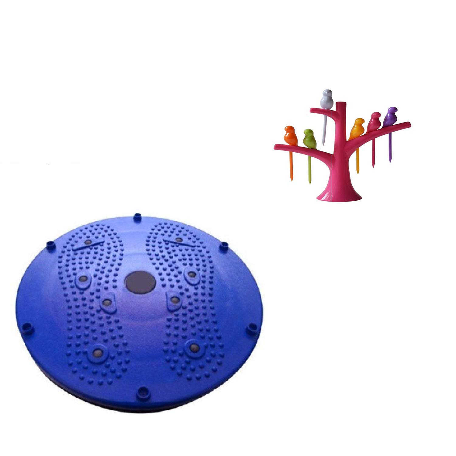 Virtual World 4 in 1 Magnetic Tummy Trimmer Acupressure Twister for Figure Slimness with Free Fruit Fork