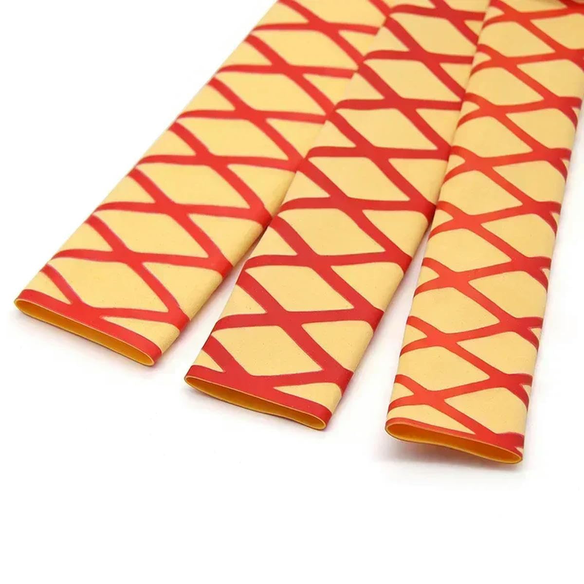 m/pcs tube thermorétractable antidérapant double couleurs 20/22/25/30/35 mm isolation protéger imperméable anti-dérapant canne à pêche Wrap-bleu-rouge-30 mm-1 M x 1 pièces