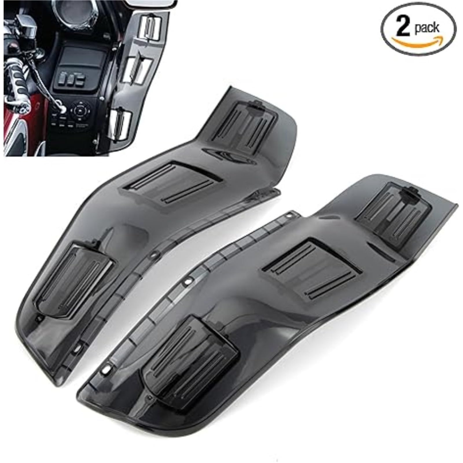 Deflektor motocykla Pasuje do Honda Goldwing GL1800 F6B 2001-2017 Regulowane boczne spoilery Motocyklowe Deflektor Wiatru Szyby