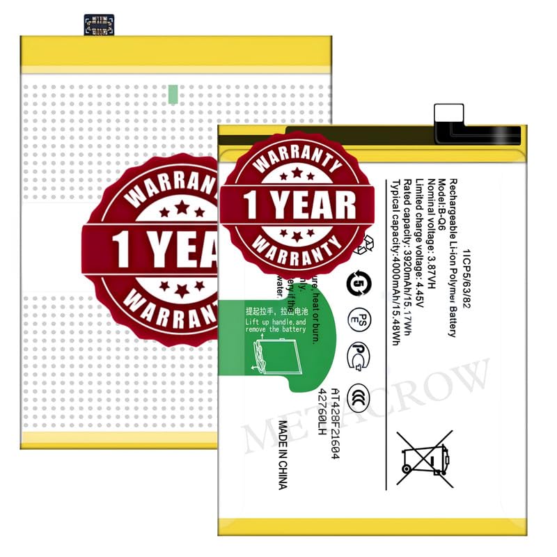 Image of Original B-Q6 Battery Compatible for Vivo V21e 5G (V2055) - (4000mAh) - 1 Year Warranty JK1