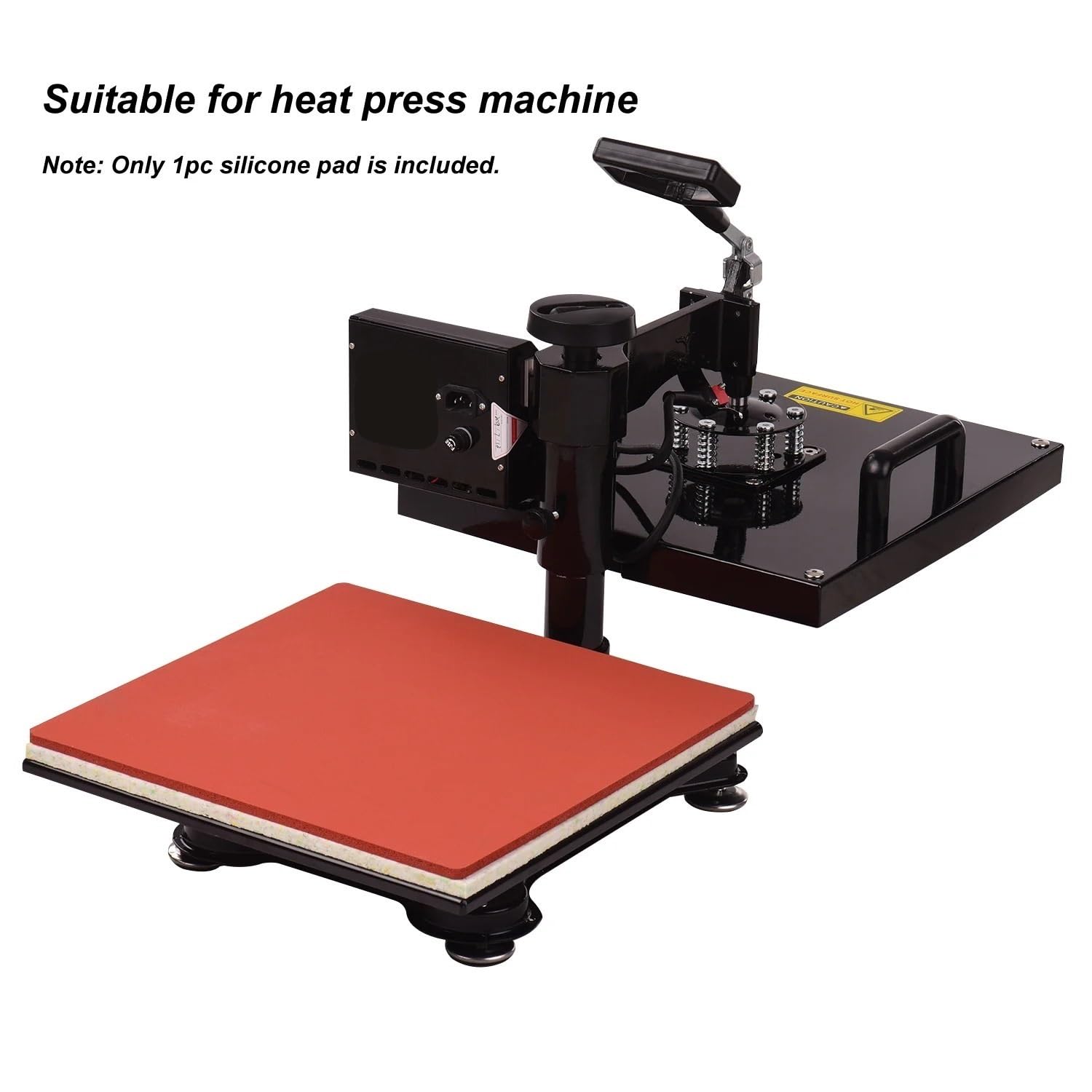 Schwammschaumplatte Rechteckiges Silikonpad 250 x 300 mm/290 380 mm, hochtemperaturbeständige rote Schaumstoffplatte, 8 Dicke, 1 Stück(290x380x8mm)