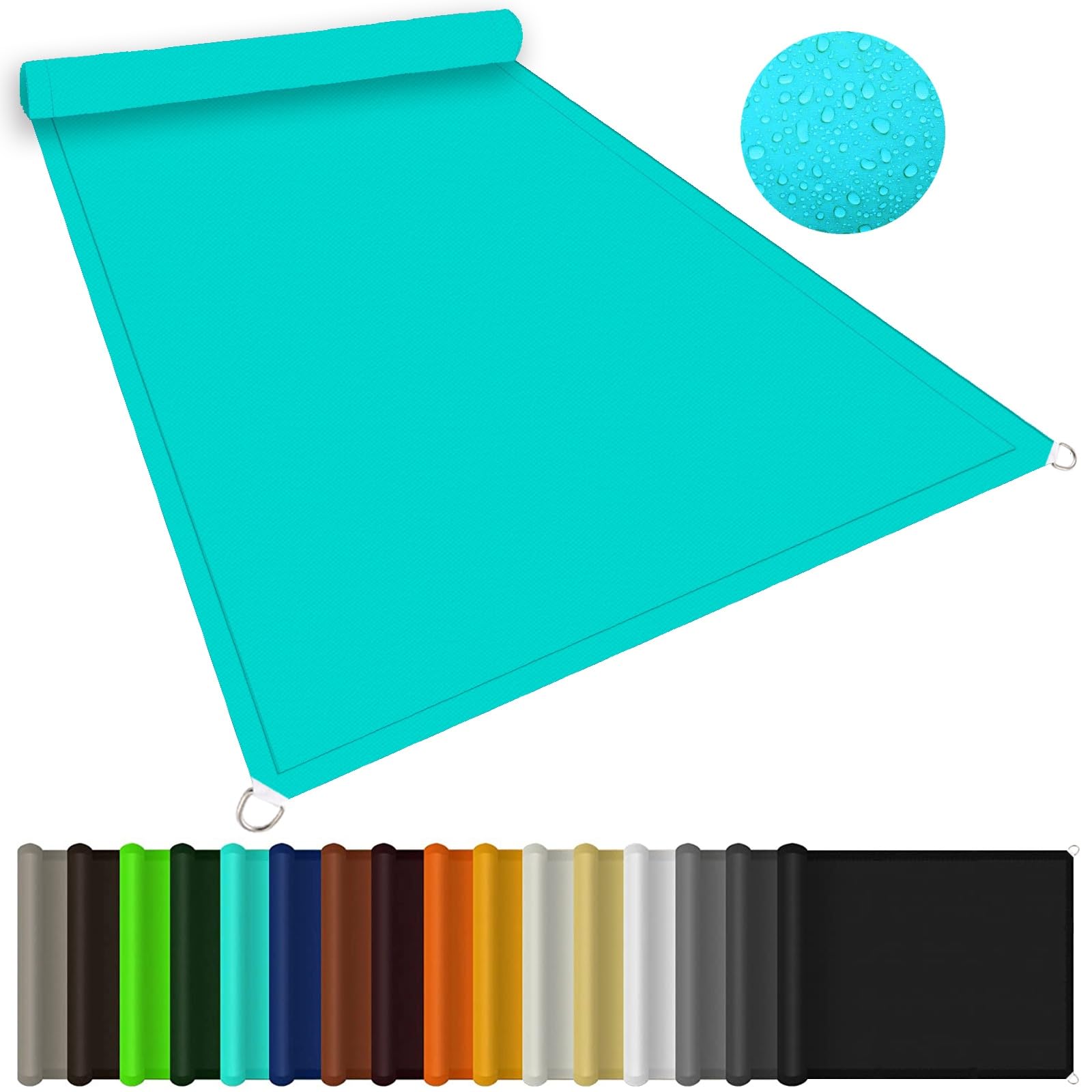 Filet d'ombrage 3x10m bleu ciel idéal pour ombrager une longue terrasse ou un patio
