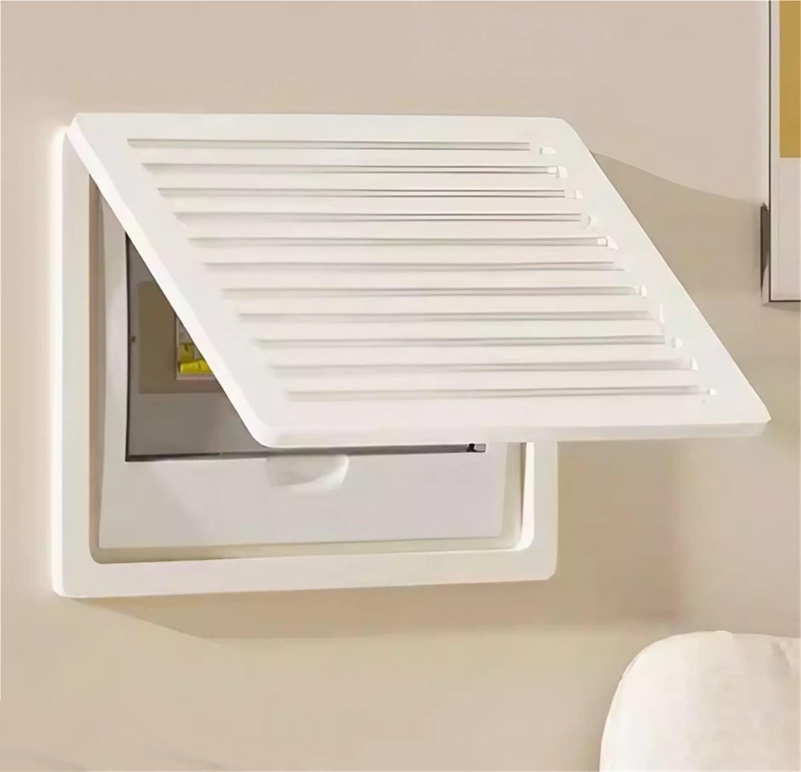 Fuse Box Cover Cabinet with Flip-top Design, Home Decoration Fuse Box Cover, Plastic Electric Meter Box Door Protect Main Power Switch and Decorative Wall(D,35 x 25 CM)