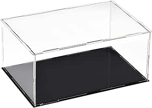 sourcing map Acryl Klar Vitrine Box Staubdichter Schutz Würfel