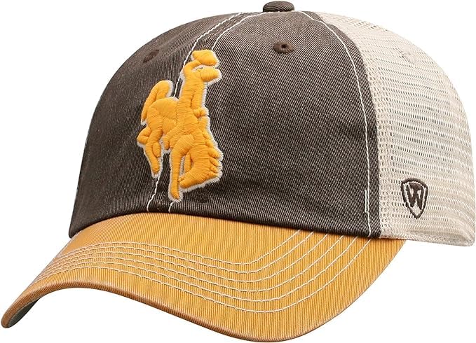 Wyoming Collegiate Adjustable Hats (Adjustable Hat Wyoming Mesh)