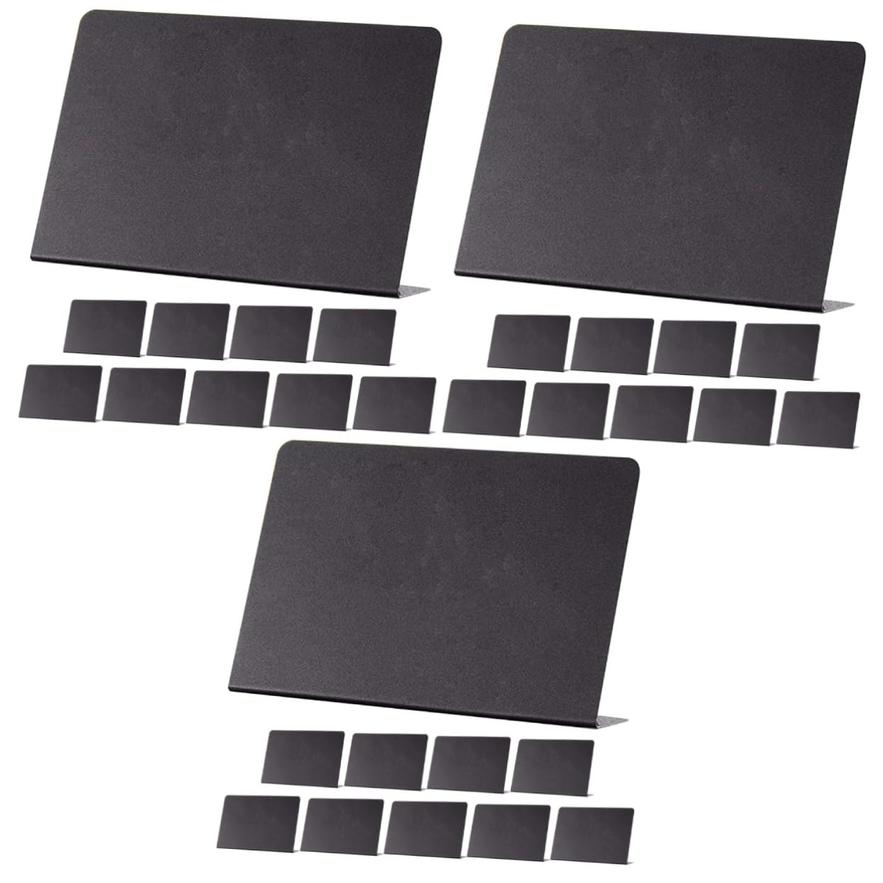 HOMSFOU 3 Set Mini Segni Di Lavagna Per Il Cibo Bacheca Da Tavolo Per Messaggi Mini Lavagna Menu Di Da Tavolo Carina Piccoli Segni Black Pvc 10 Pezzi * 3